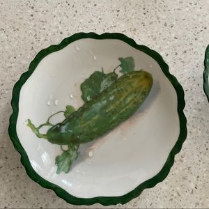 Vintage 2 pc Pickle dish